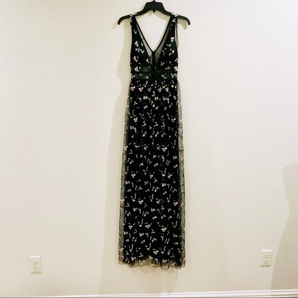 NWT GB Social Ditzy Embroidered Mesh Ladder Dress - Picture 5 of 8